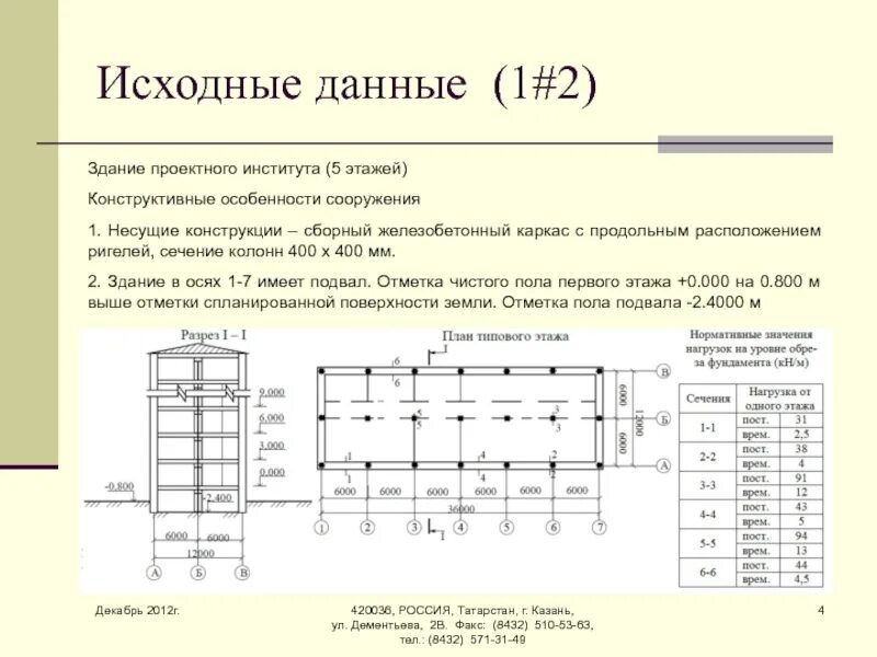 Исходные данные к проекту курсовой. Исходные данные для проектирования. Исходные данные для проектирования фундаментов. Исходные данные для курсового проектирования.