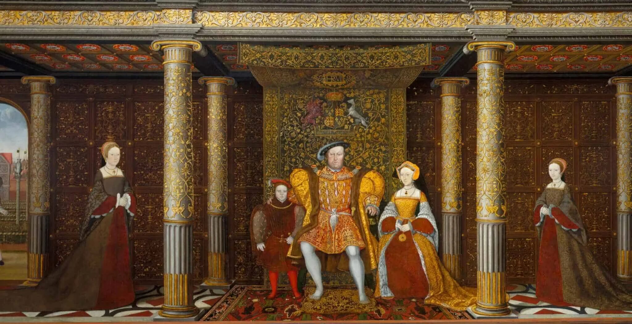 Возрождение 14 16 века. Семья Генриха VIII 1545 портрет.