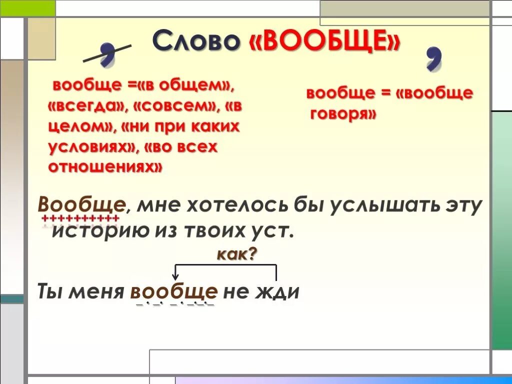 Целых основных слов. В общем и вообще как пишется. Правильное написание слова вообще. Написание слов вообще и в общем. Правильное написание слова в общем.