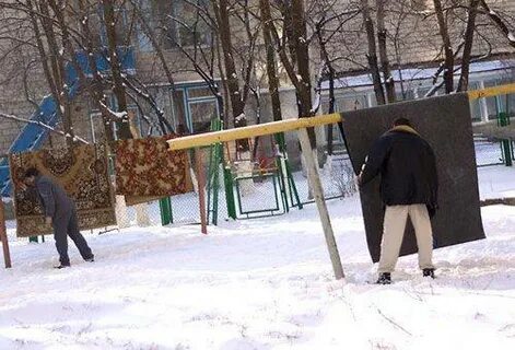 Почему выбивают ковры
