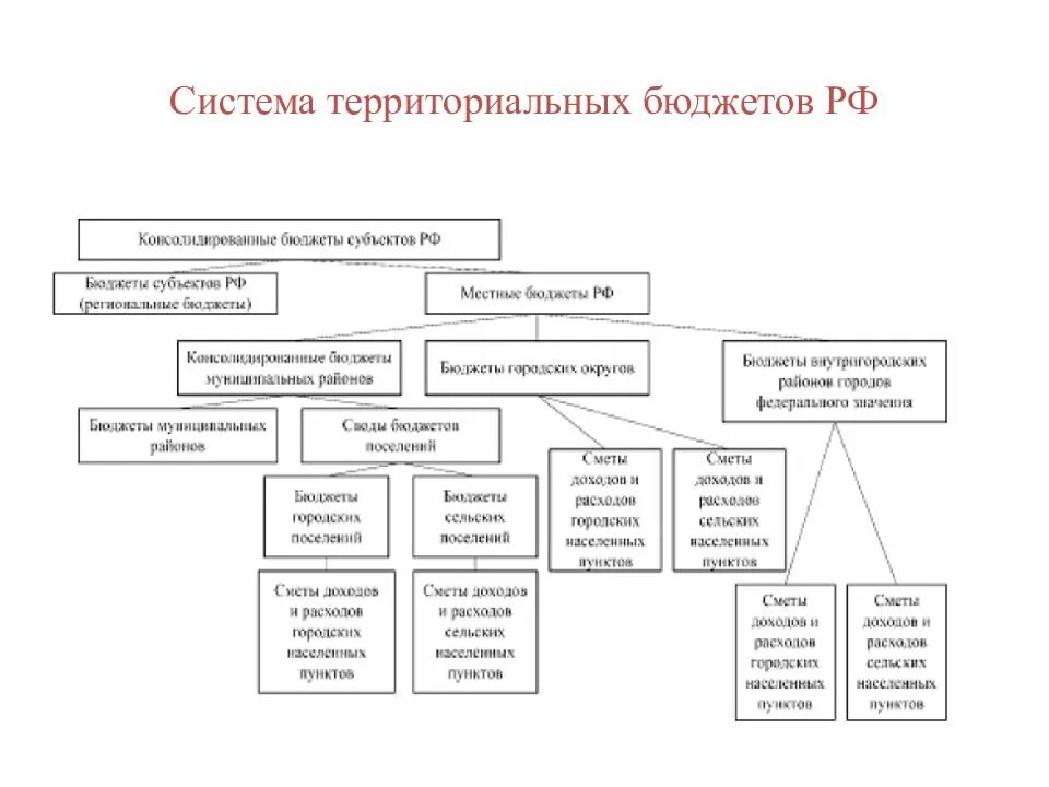 Виды бюджетов территорий