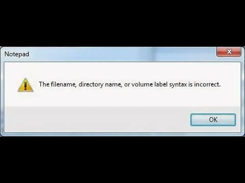 Label syntax is incorrect. Label syntax is incorrect