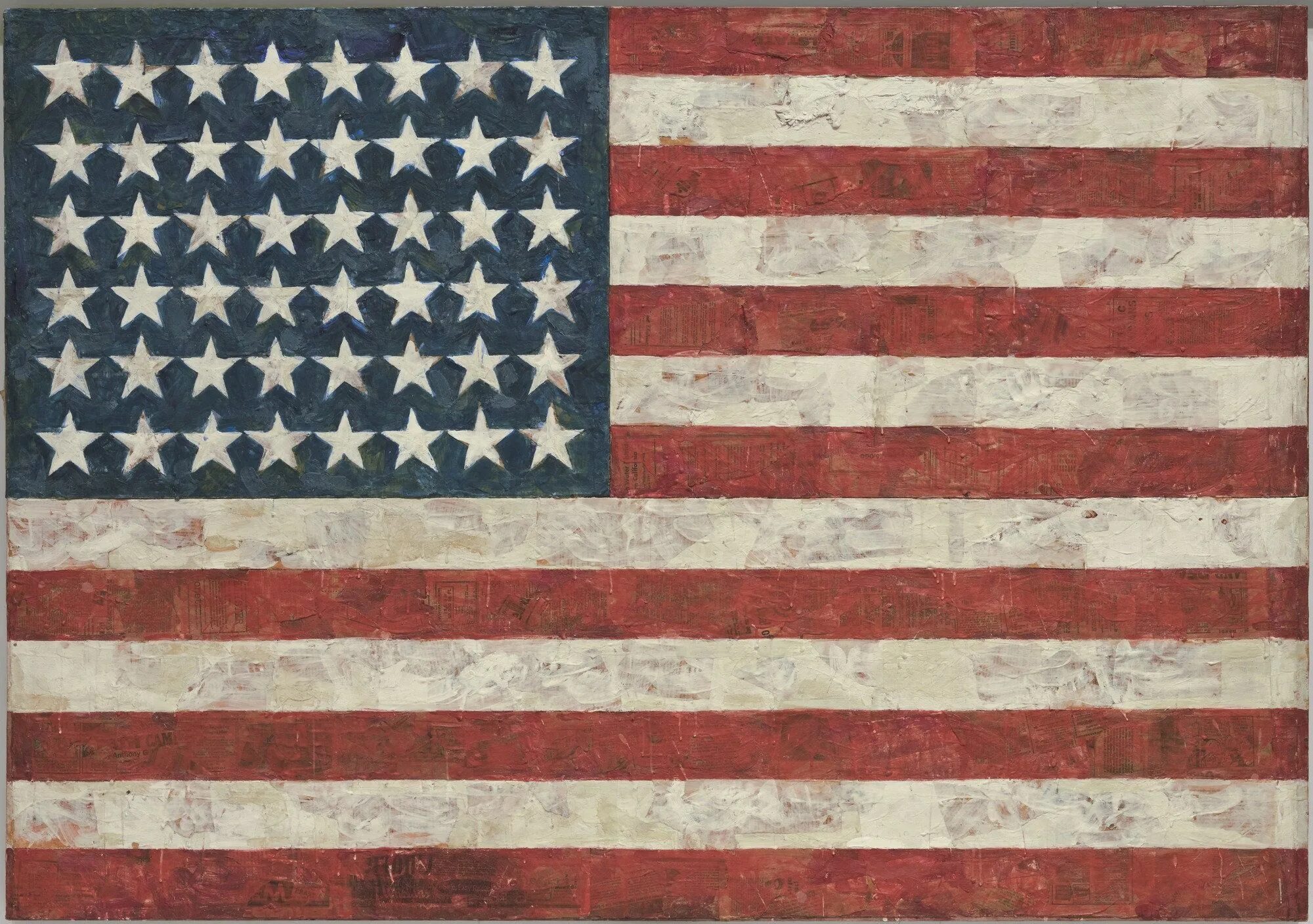 The us flag is on