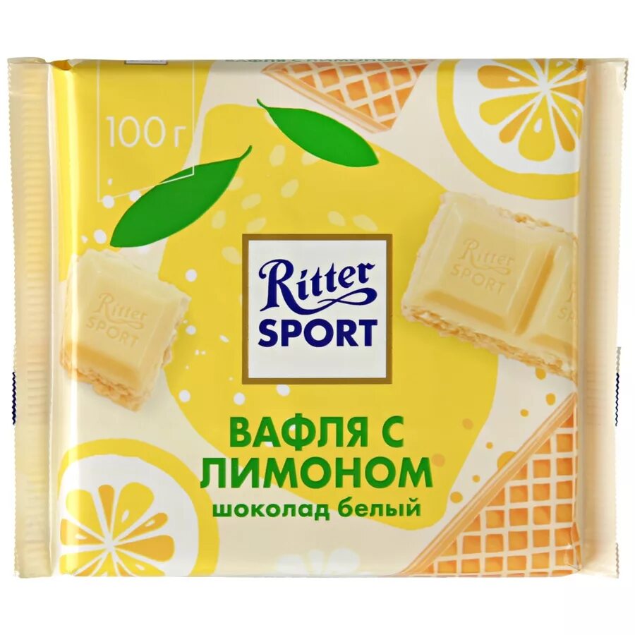 Шоколад Ritter Sport "вафля с лимоном" белый. Риттер спорт белый шоколад с лимоном и вафлей. Ritter Sport вафля с лимонный МУС. Ритершпорт белый шоколад. Риттер спорт лимонный мусс