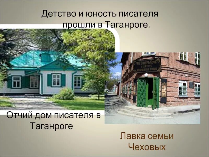 Где живет юность. Отчий дом Чехова в Таганроге. Дом Антона Павловича Чехова в Таганроге. Отчий дом писателя в Таганроге.