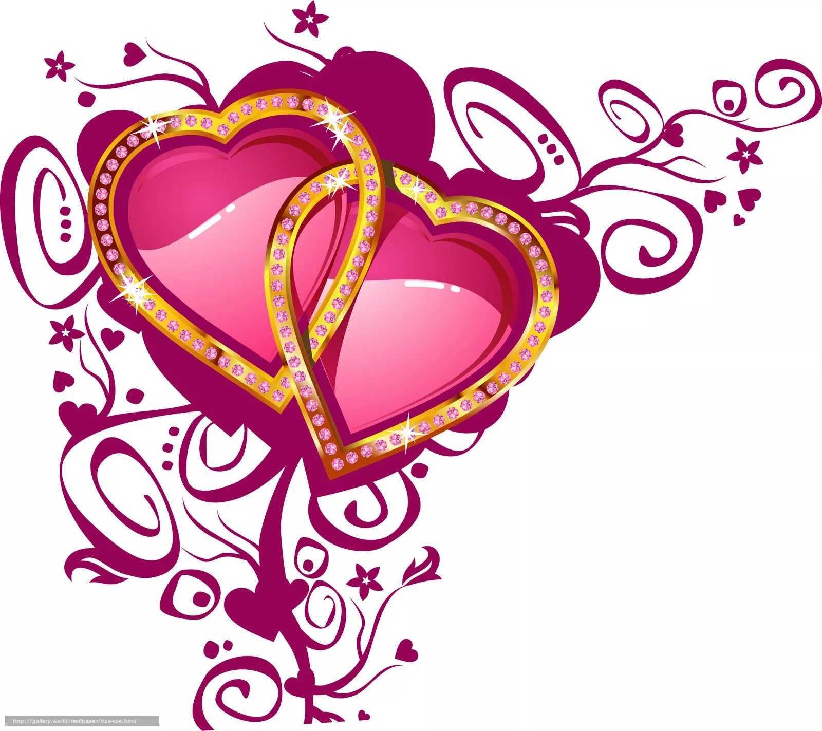 золотые сердечки на прозрачном фоне. сердечки. свадебные сердечки. два сердечка. сердца двух.