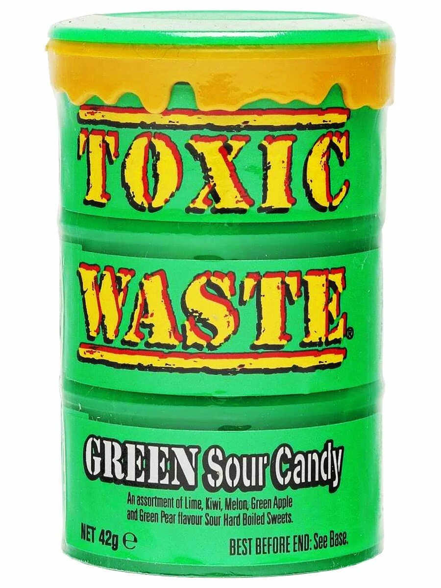 Токсик купить. Toxic waste Green 42гр. Леденцы Toxic waste. Токсик леденцы Грин 42гр. Токсик леденцы 42гр желтая бочка.