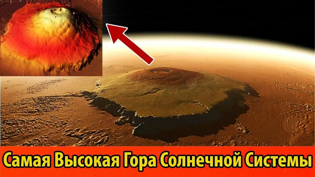 Самая высокая гора в солнечной системе находится. Гора Олимп на Марсе. Олимп – это потухший Марсианский вулкан.. Вулкан Olympus Mons. Вулкан Олимп на Марсе высота.