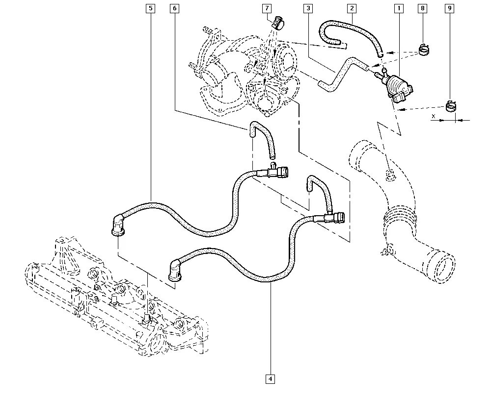система снижения токсичности рено. сигнальная лампа системы снижения токсичности. лексус рх 300 вакуумные шланги. 4. принцип работы абсорбера на рено кангу.