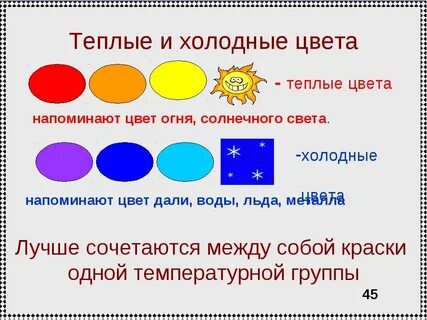 Теплые краски это