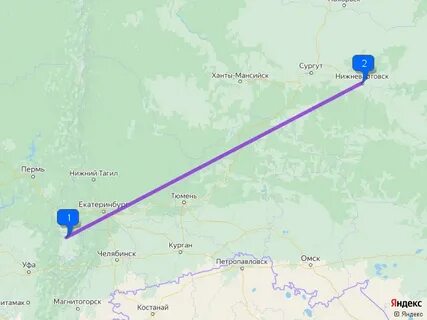 Расстояние бирск