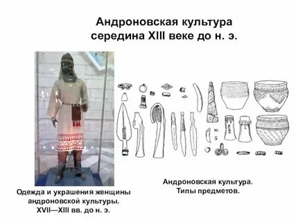 Признаки андроновской культуры