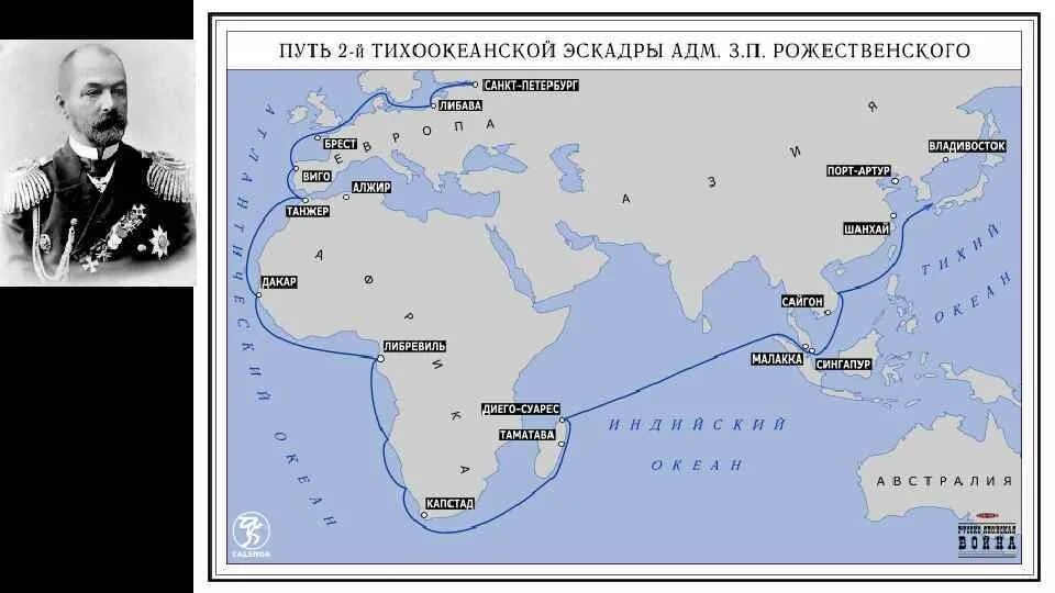 Поход 2-й Тихоокеанской эскадры. Ход эскадры