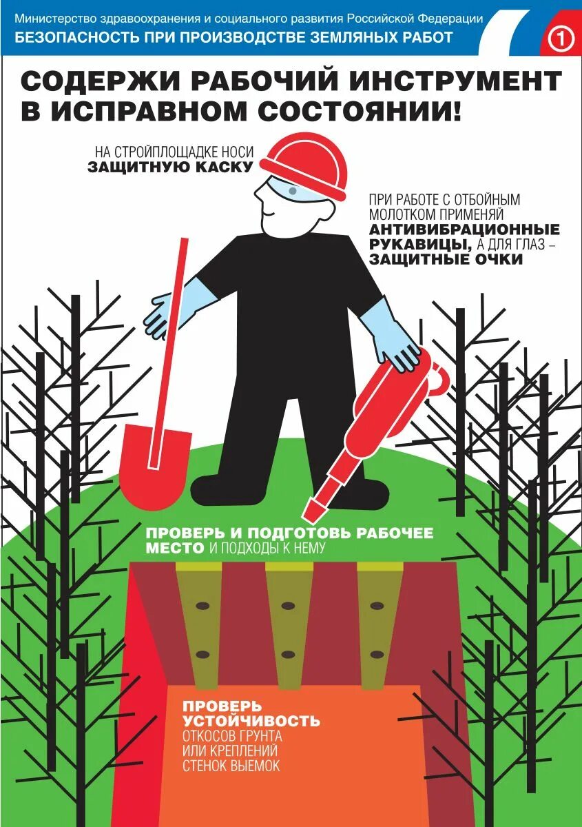 Охрана труда выполнение земляных работ. Безопасность при производстве земляных работ. Плакаты безопасности. Плакаты по ТБ В строительстве. ТБ при земляных работах.