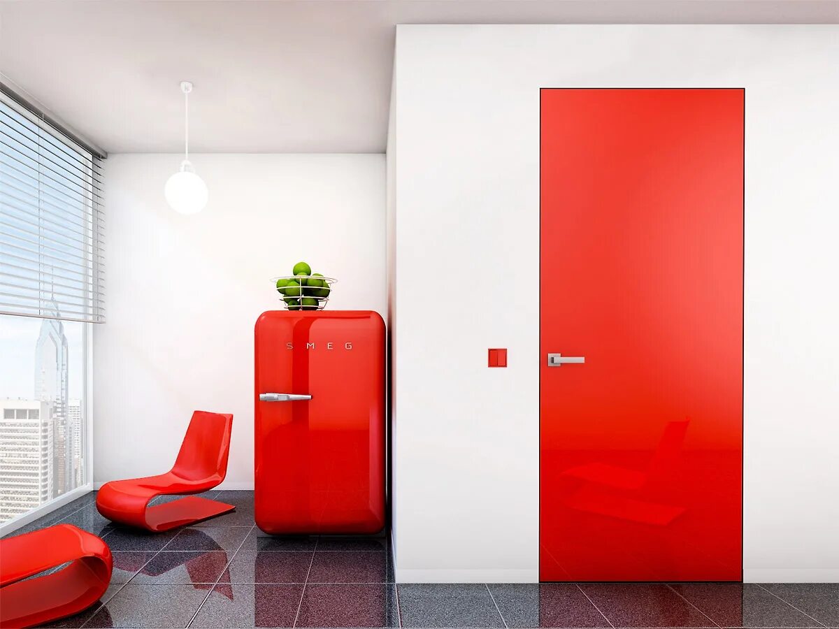Дверь secret. Красная дверь в интерьере. Скрытые двери. Красные двери в интерьере квартиры. Скрытая дверь в интерьере.