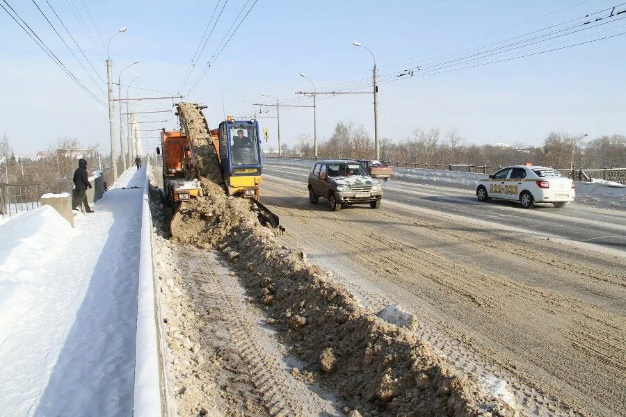 Рыбинская дорога. Снежный путь Рыбинск. Перебросчик снега.