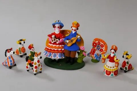 Русско народная дымковская игрушка