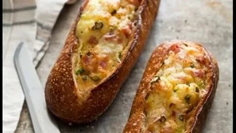 Хлеб с начинкой в духовке