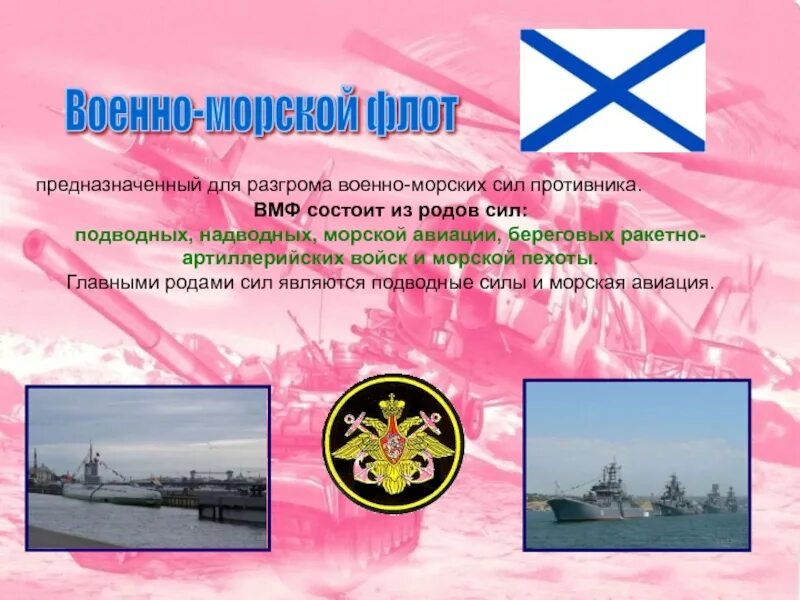 Проект кто нас защищает армия России. Российская армия проект. Военно-морской флот рода войск. ВМФ информация. Основным военным противником россии была