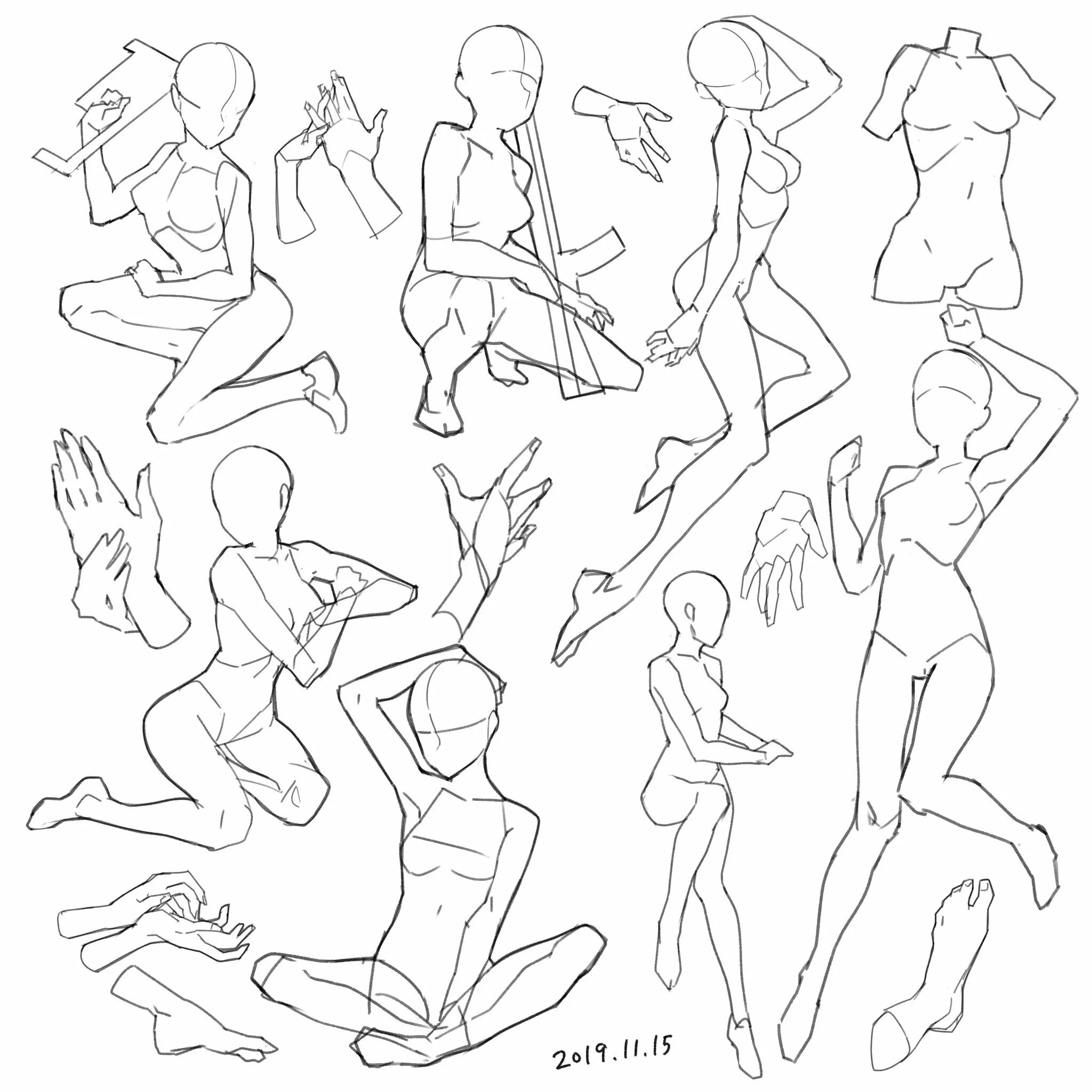 Скетчи позы. Скетчдаили референс. Референсы поз девушки. Идеи для поз для рисования. Аниме позы.