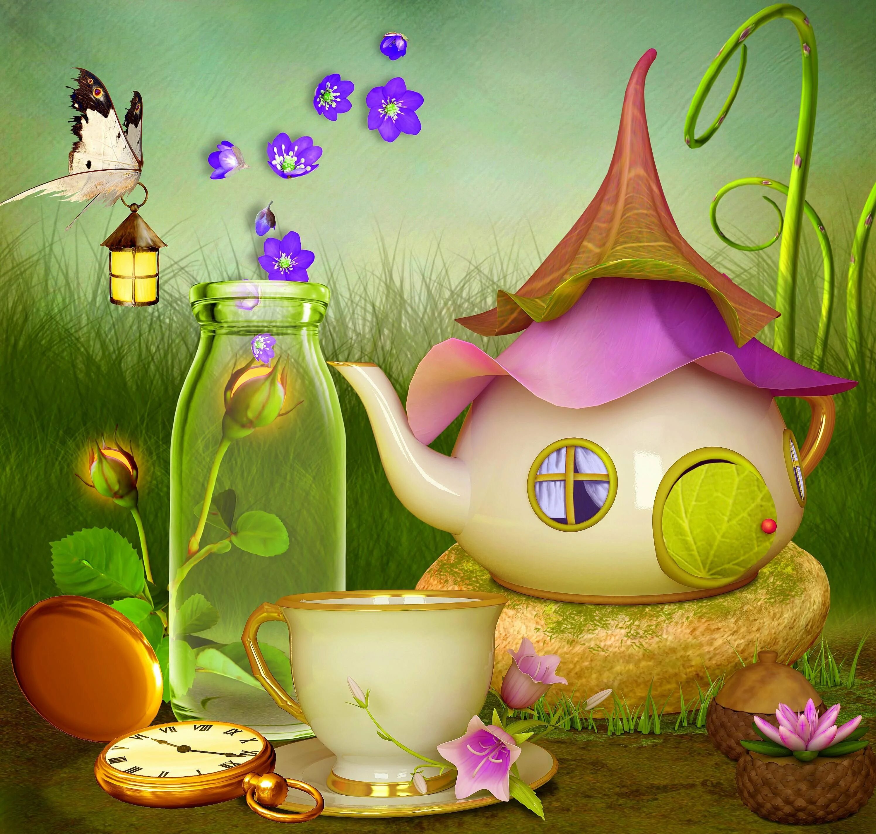 Открытки с добрым утром с детьми. Доброе сказочное утро. Американская художница. Сказочные поздравления с добрым утром. Сказочные ягоды.