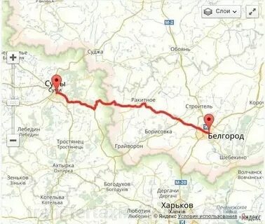 Сколько километров от границы до г суджа