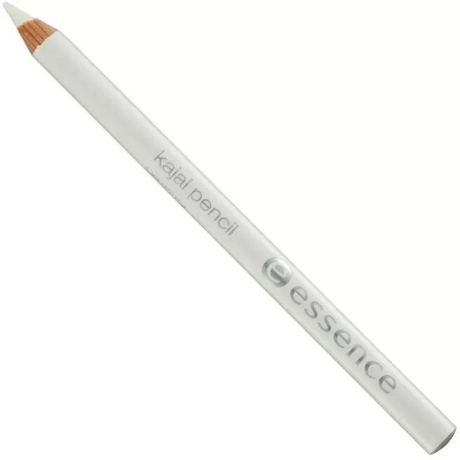 Белый карандаш купить. Белый карандаш Эссенс. Карандаш кайал белый. Essence Kajal свотчи. Essence, карандаш для глаз Кajal.