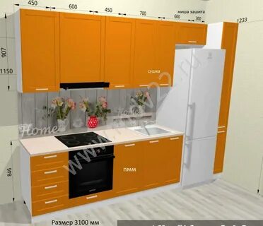 Кухня размером 4 на 10