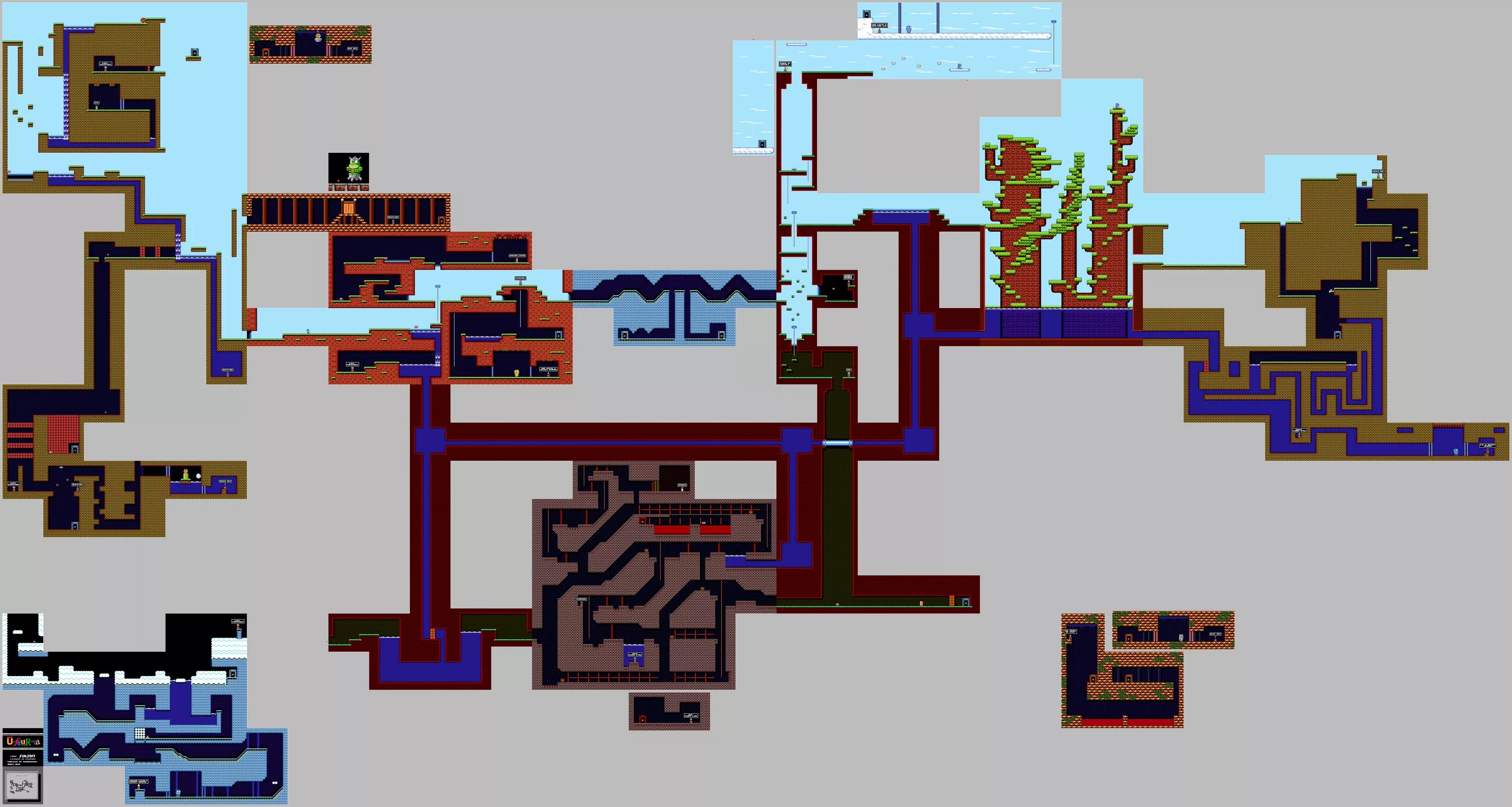 Nes maps. Ufouria. uforia nes. ufouria: the saga 2. hebereke famicom.