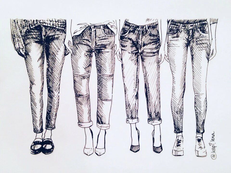 Как нарисовать джинсу. Рисунки на джинсах. Джинсы скетч. Джинсы зарисовка. Джинсы карандашом.