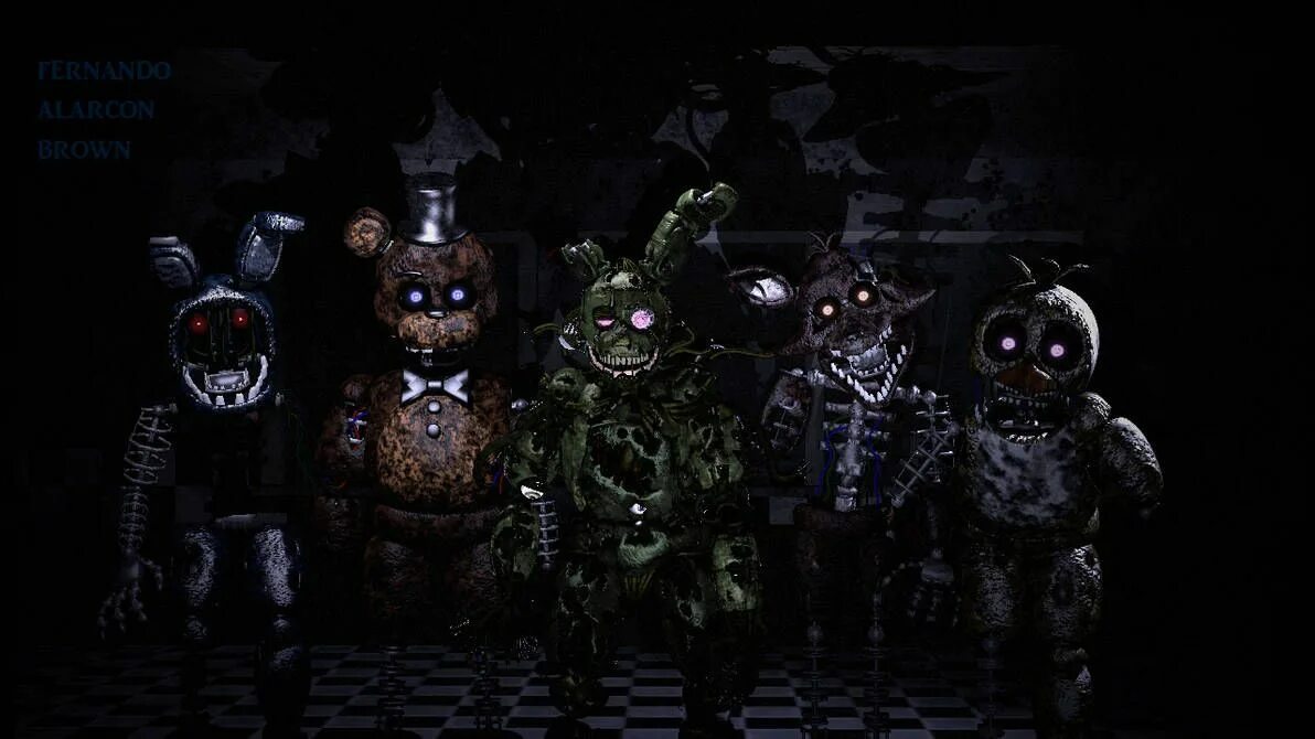 Ignited animatronics. Sprennard fnaf. the joy of creation all animatronics. фнаф игнайт. fnaf игнайт аниматроники.