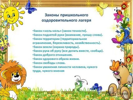 Законы лагеря