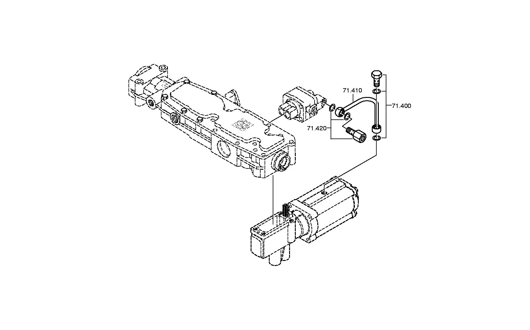 Клапан переключения кпп. Клапан КАМАЗ КПП ZF 16s151 95534355. Пневмо блок управления КПП zf16. Клапан КАМАЗ переключения повышенной передачи КПП ZF 16s151 6038202043. Клапан КПП ZF 16s151.