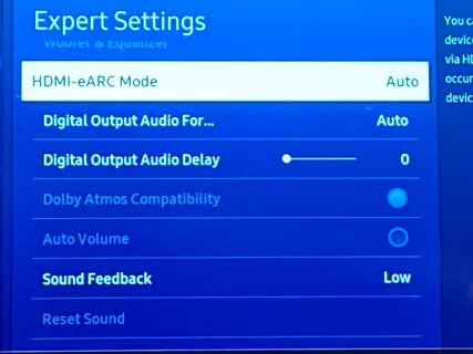 Samsung settings
