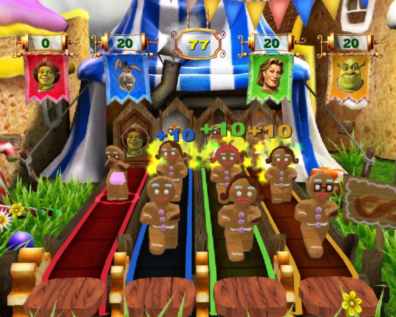 Шрек 5 на пк. Шрек 1 игра. Игра Шрек карнавал. Shrek’s Carnival Craze (2008). Игра Шрек 2004.