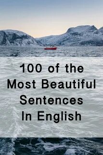 Beautiful sentences