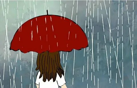 It rained but