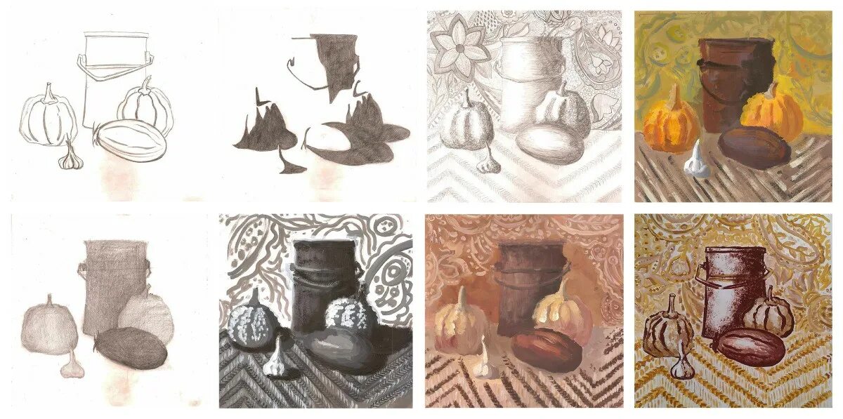 Стилизация натюрморта. Зарисовки бытовых предметов. Изобразите предметы выполненные в этом стиле. Изобразите предметы выполненные в этом стиле. Задания для детей найди одинаковые предметы.