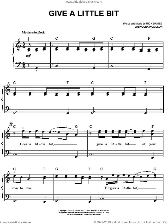 Give a little перевод на русский. Supertramp give a little bit. Supertramp Hide in your Shell Ноты фортепиано. Песня little bit. Give as a little Love на фортепиано.