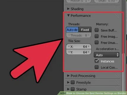 Render setting