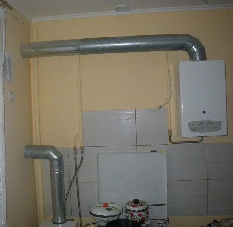 Установку вытяжки газовый котел. Трубы вытяжки для газовой колонки сабировская д.50. .отвод для трубы 110 выхлоп от газовой колонки. тройник 110 для вытяжки и газовой колонки. труба для газовой колонки отводящие газ.
