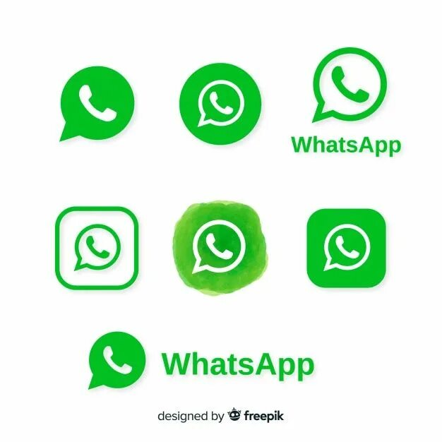 Coleção de ícones do whatsapp Vetor grátis Free Vector #Freepik #vector #freetec