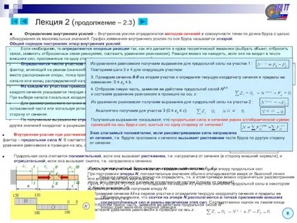 Определить величину внутреннего силового фактора