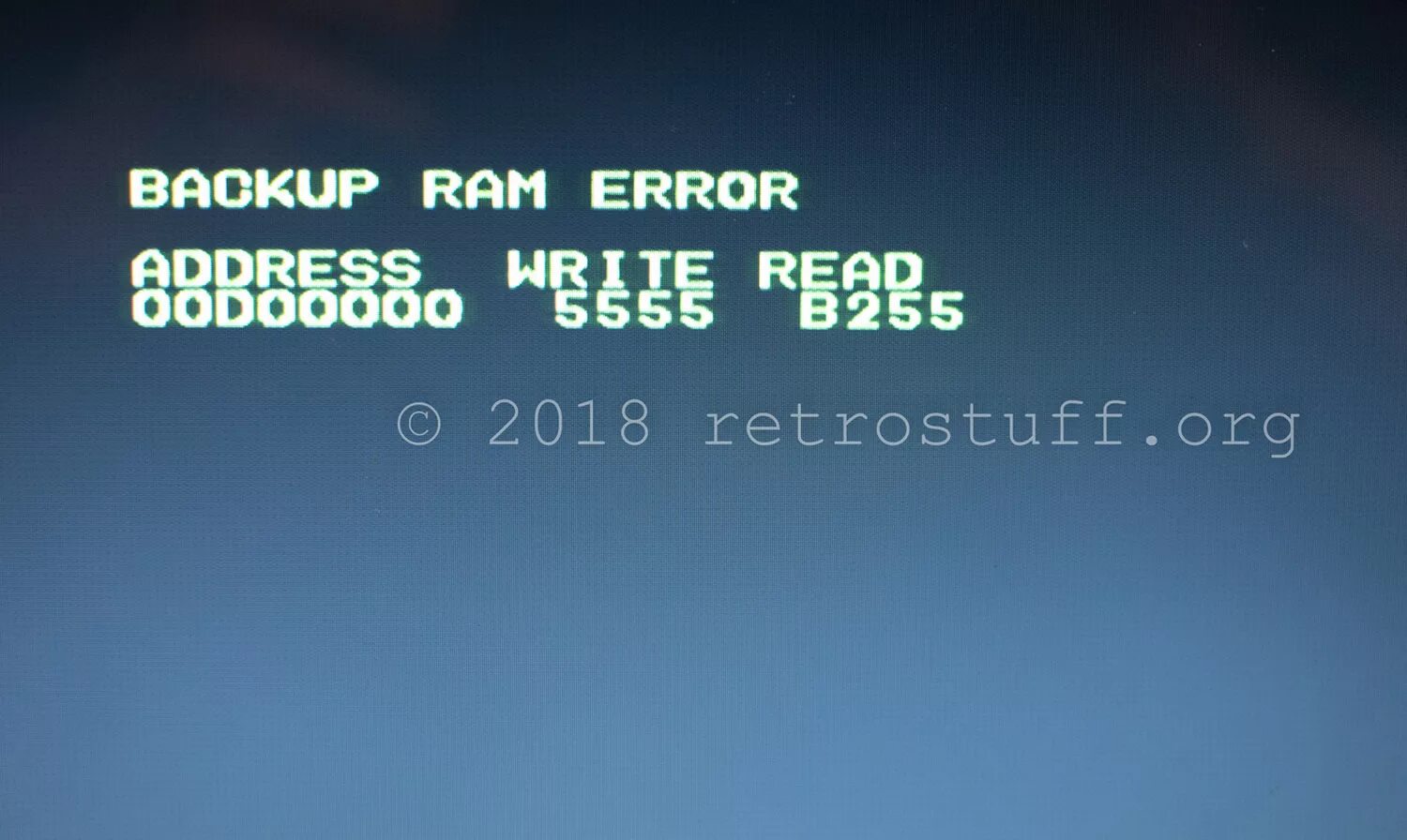 Ram error