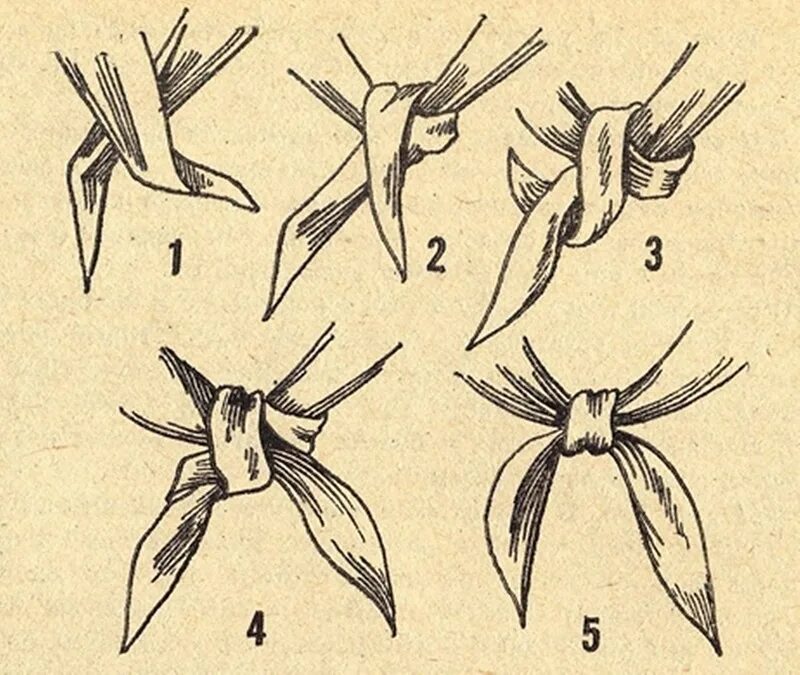 Как правильно завязать пионерский