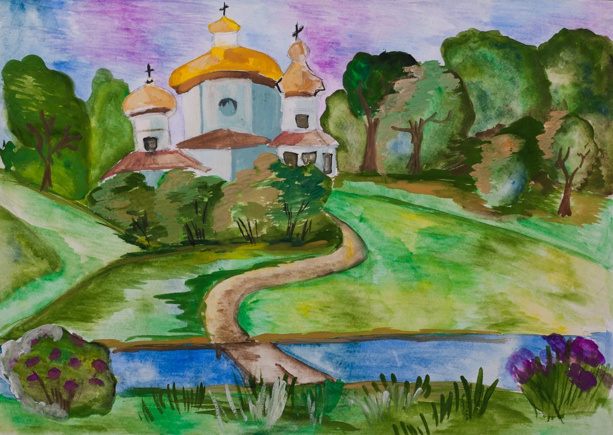 Рисунок русь. Рисунок Родина. Рисунок моя Родина. Пейзаж родного города. Храм Родина моя.