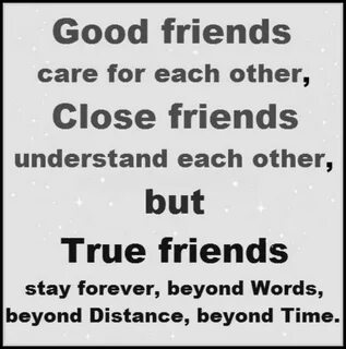 But being good with friends