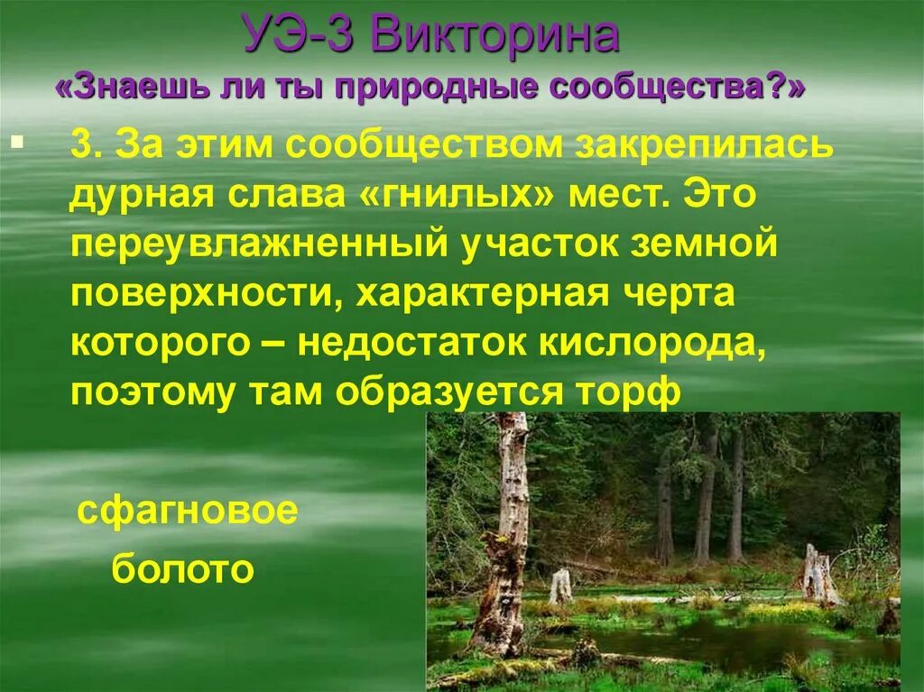 Природное сообщество сообщение 7 класс