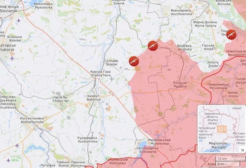 Бахмут сегодня карта боевых действий на украине. Карта Украины Бахмут Артемовск. Линия фронта Бахмут. Карта фронта на Украине Бахмут.