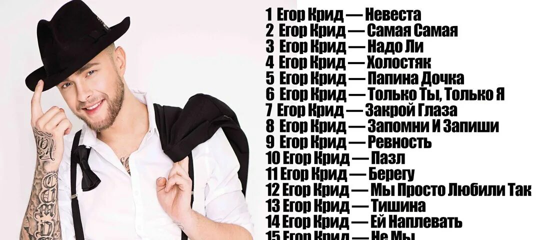 Host list самый лучший исполнитель. Нпзвания Ресен Егора Крида.